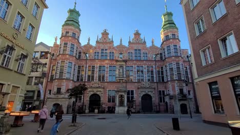 Centro-De-La-Ciudad-De-Gdasnk-En-Polonia