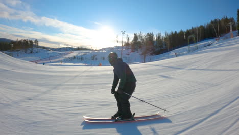 Ski-tricker-doing-cork-540-with-safety-grab-on-a-big-jump