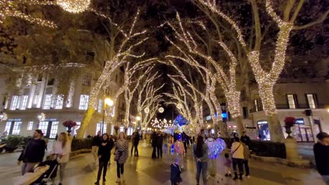 Weihnachtsbeleuchtung-In-Der-Stadt-Palma-De-Mallorca