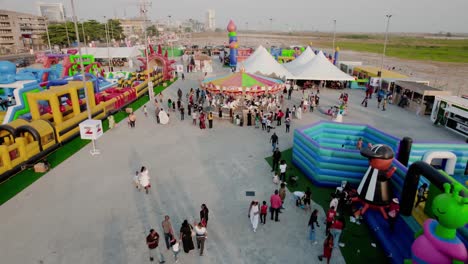 Victoria-Island,-Lagos-Nigeria--December-20-2022:-Hakuna-matata-theme-park-showcasing-different-activities