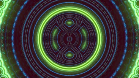 Seamless-loop-of-psychedelic-green-pulsing-concentric-circles-in-hypnotic-fractal