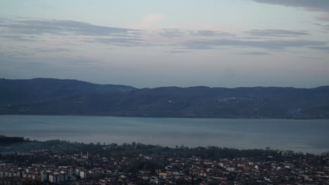 Panoramic-Sapanca-Lake-Timelapse-in-Beautiful-Nature-next-to-Istanbul