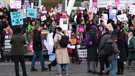 Respektieren-Und-Schützen-Sie-Unsere-Nhs,-Ucl-London,-Vereinigtes-Königreich