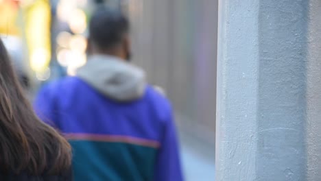 Soft-focus,-people-walking-on-NYC-streets