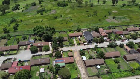 Video-De-Drones-De-Un-Suburbio-En-El-Oeste-De-Harare,-Zimbabwe