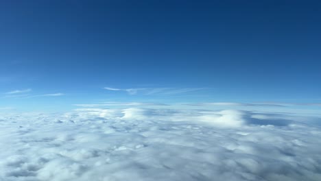 Pilot-point-of-view-flying-toward-some-dangerous-lenticular-clouds-over-the-Madrid-mountain-range-due-to-heavy-winds-aloft