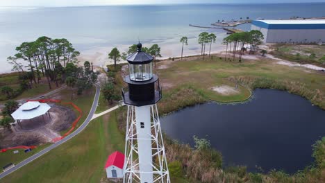 Luftrundschreiben-Des-Leuchtturms-Von-Cape-San-Blas-In-Port-St