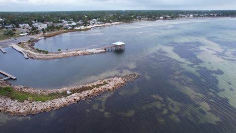 Luftanflug-Auf-Die-Bucht-Von-Port-St