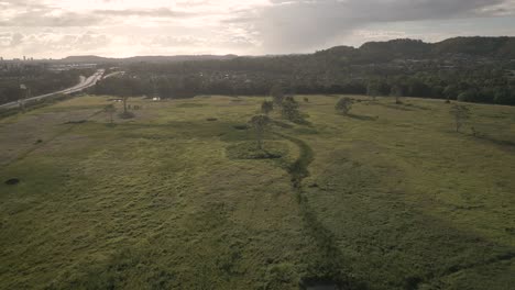 Aerial-over-Mudgeeraba,-Gold-Coast,-Australia