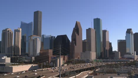 4k-Aerial-of-downtown-Houston,-Texas