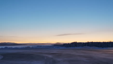 Arctic-Sunrise-Landscape-at-Arvidsjaur-Airport