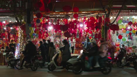 Static-shot-of-lanterns-on-sale-in-Lang-Son-for-the-New-Years-celebrations