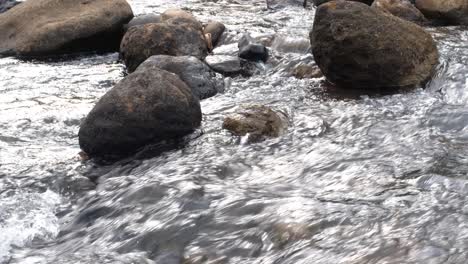 slow-motion-rocks-in-the-middle-of-the-swift-water-of-the-river