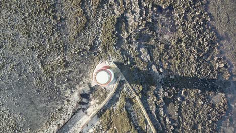 Rosses-Point-Leuchtturm-Aufsteigend-Spinnende-Antenne