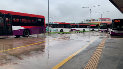 Busbahnhof-Und-Wechselstuben-In-Singapur-Tampines