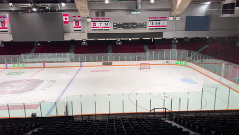 Ottawas-Eisbahn-Für-Das-Eishockeyteam-Der-67er-Ist-Leer-Und-Bereit-Für-Eine-Neue-Saison-Voller-Spannender-Eishockeyspiele