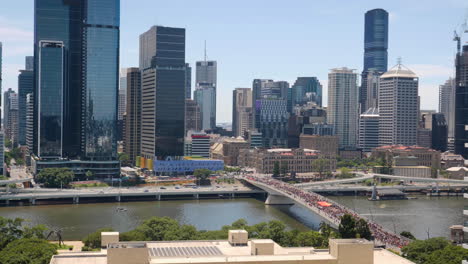 Protesters-march-through-Brisbane-on-Australia-Day