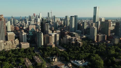 Toronto-Skyline-Sunset-Drone-Clip---4K