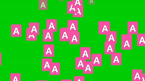 Animation-Eines-Brieftropfenregens-Auf-Grünem-Bildschirm