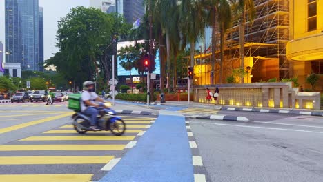 POV-shot-of-person-crossing-road