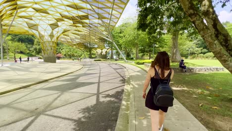 Rear-view-of-women-walking-in-the-Laman-Perdana