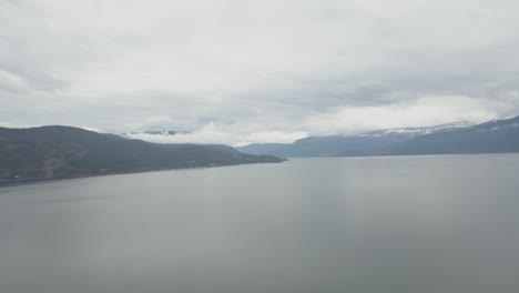 A-4K-Drone-Shot-of-a-Lake-and-mountains