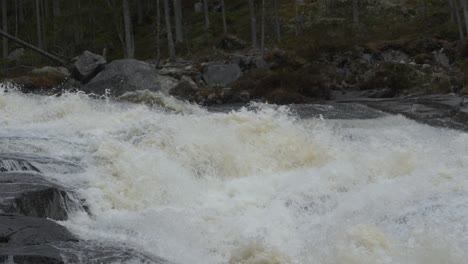 Crazy-waterfall-river-in-Norway.-Slowmotio