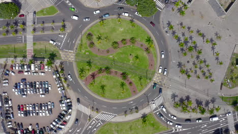 Areal-view-of-roundabout-in-Santa-Cruz-Tenerife