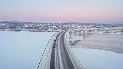 Puente-Sundsvall-Principios-De-Diciembre-Por-La-Mañana-4k