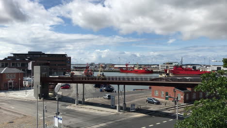 Panorama-of-the-Esbjerg-harbor