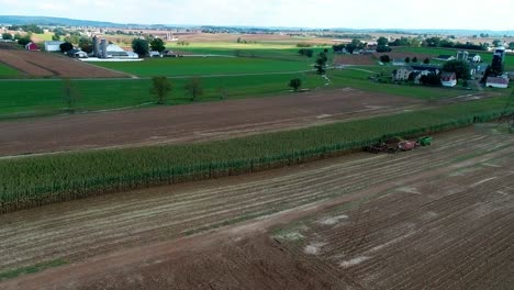 Amish-Farmers-Harvesting-there-Fall-Crops-as-Seen-by-Drone