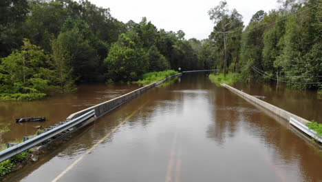 Aufnahmen-Von-Flussüberschwemmungen-Vom-Hurrikan-Florence-In-North-Carolina