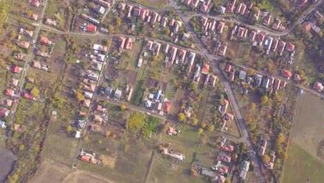 Aerial-drone-shot-part-3-of-blocks-of-flats-in-a-sub-urban-area-near-Budapest,-Hungary