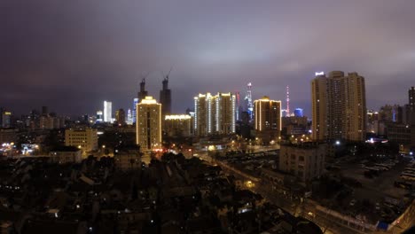 Time-lapse-in-Shanghai,-China