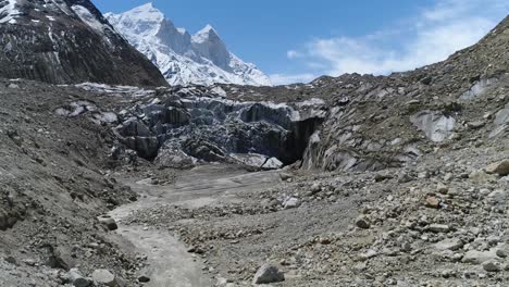 Naturschönheit-Des-Gangotri-Gletschers,-Die-Sich-In-Uttarakhand,-Indien,-Befindet