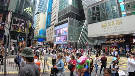 Hong-Kong-En-El-Distrito-Central-Durante-Todo-El-Día