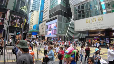 Hong-Kong-Im-Central-District-Den-Ganzen-Tag