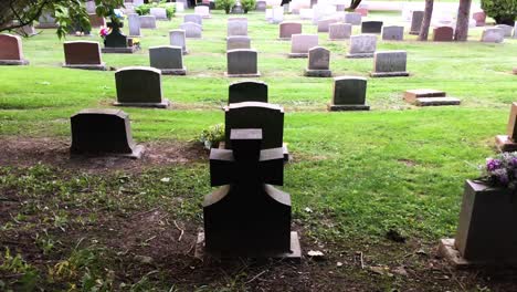 Blank-tombstones-in-rows,-zoom,-Prospect-Cemetery