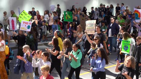 Crowd-marching-global-climate-strike-Toronto