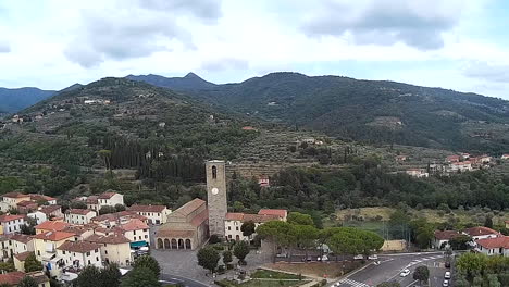 Roman-church-of-Santa-Rita-da-Cascia-in-the-province-of-Florence,-Medieval-age