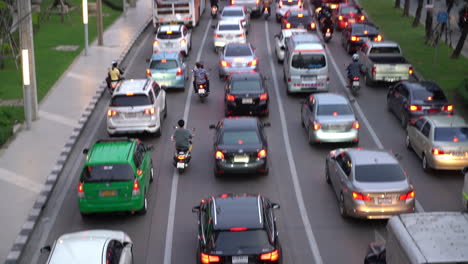 Bangkok-Thailand,-circa-:-traffic-jam-in-Bangkok-City