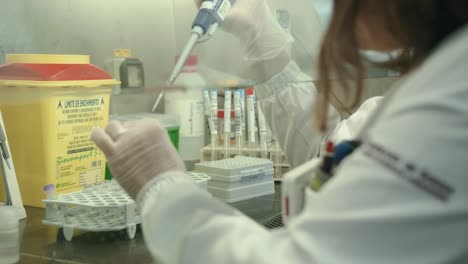 Detail-shot-of-a-sampling-process-in-a-medical-facility-laboratory