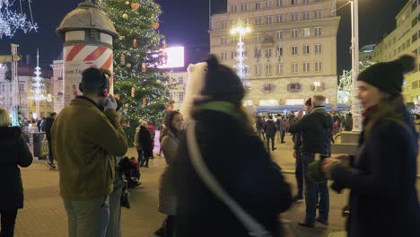 Person-Im-Großen-Eisbärenkostüm-Posiert-Für-Fotos