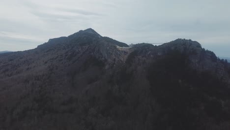 Aerial-Pullout-Peak-of-Grandfather-Mountain-in-NC
