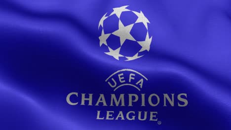 Blaue-4k-animierte-Schleife-Mit-Wehender-Flagge-Der-Champions-League-Fußballliga