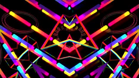 Dj-Vj-Loop-Kaleidoskop-Abstrakt-Farben-Hintergrund