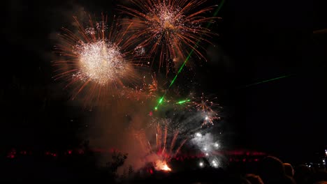 Light-show-at-Tsarevets-Fortress.Veliko-Tarnovo-Bulgaria