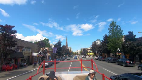POV-from-the-roof-top-of-tour-bus-on-View-Street-in-city-center-of-Victoria-BC
