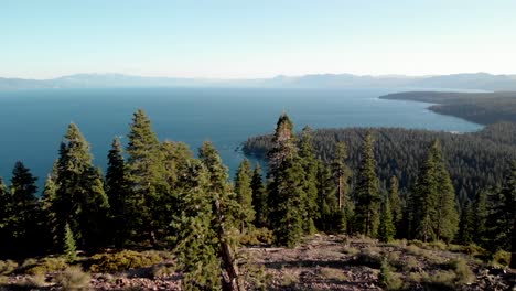 Expansive-aerial-view-of-Lake-Tahoe-in-California-over-Carnelian-and-Agate-Bay