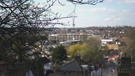 Vista-Panorámica-De-Dartford,-Desde-El-Placer-De-St-Edmund